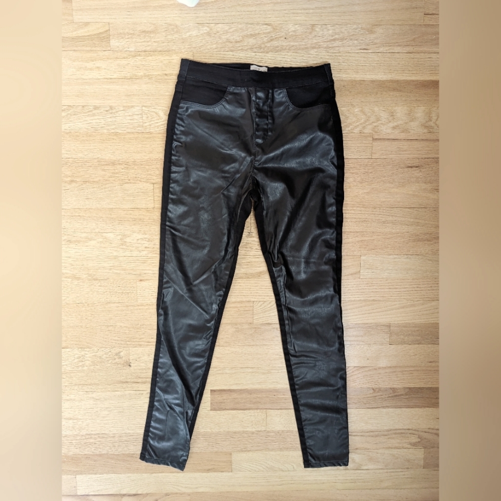 French connection faux leather pants, size 6 or S